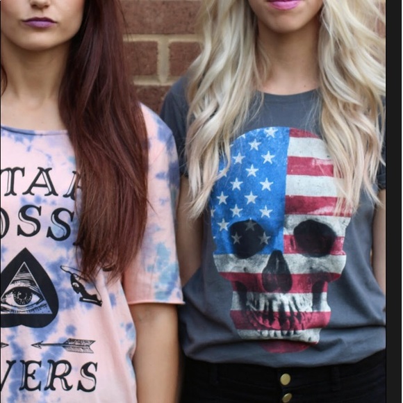 American flag skull tee - Picture 4 of 4